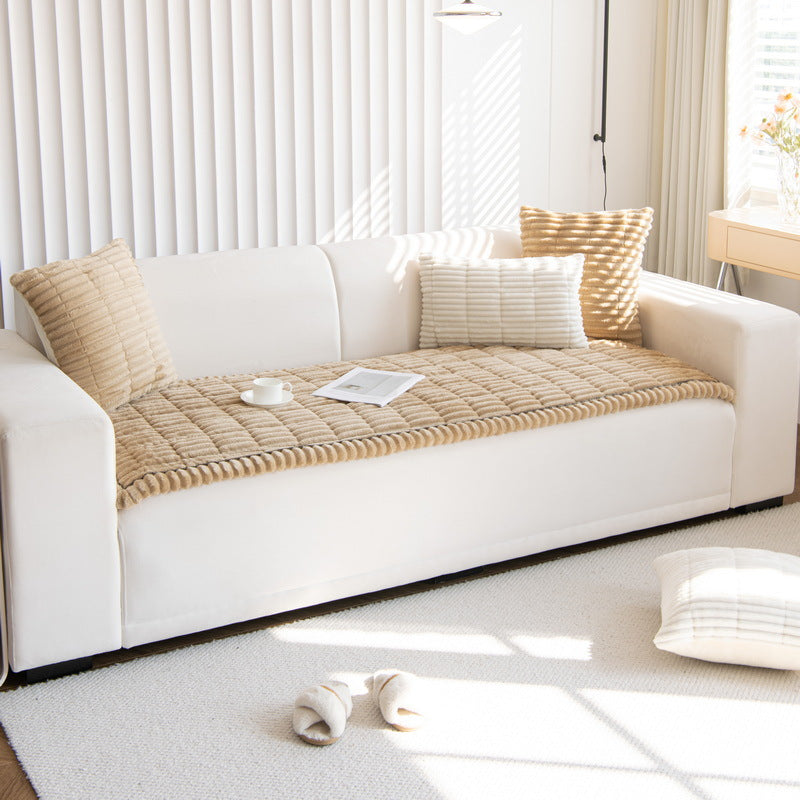 Non-Slip Chenille Sofa Cover — Quilted Seat Protector
