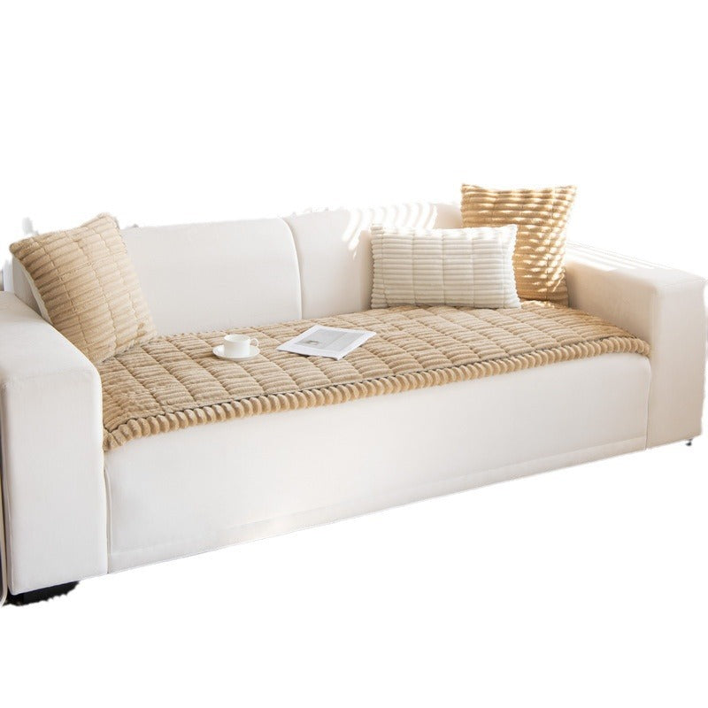 Non-Slip Chenille Sofa Cover — Quilted Seat Protector
