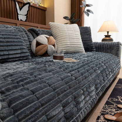 Non-Slip Chenille Sofa Cover — Quilted Seat Protector