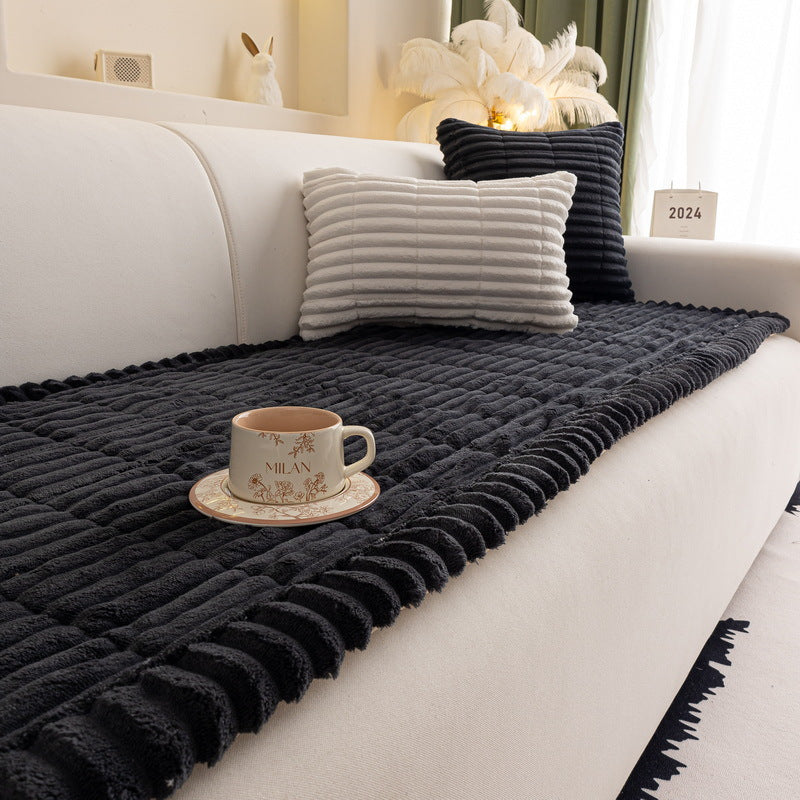 Non-Slip Chenille Sofa Cover — Quilted Seat Protector