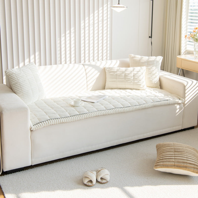 Non-Slip Chenille Sofa Cover — Quilted Seat Protector