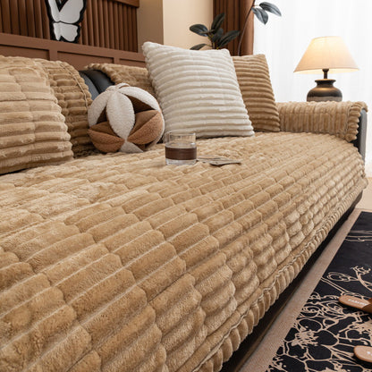 Non-Slip Chenille Sofa Cover — Quilted Seat Protector