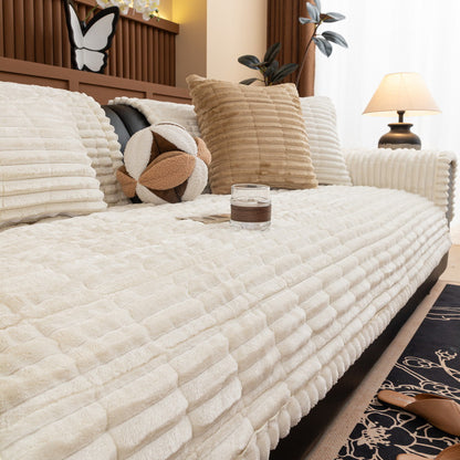 Non-Slip Chenille Sofa Cover — Quilted Seat Protector