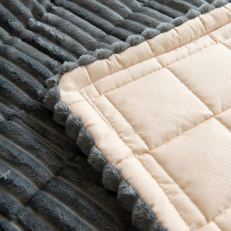 Non-Slip Chenille Sofa Cover — Quilted Seat Protector