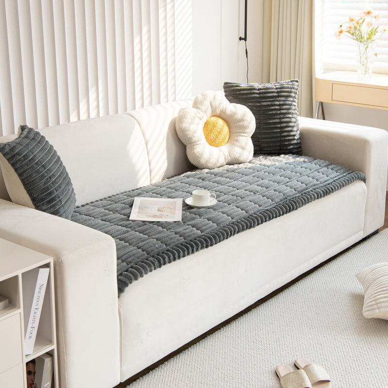 Non-Slip Chenille Sofa Cover — Quilted Seat Protector