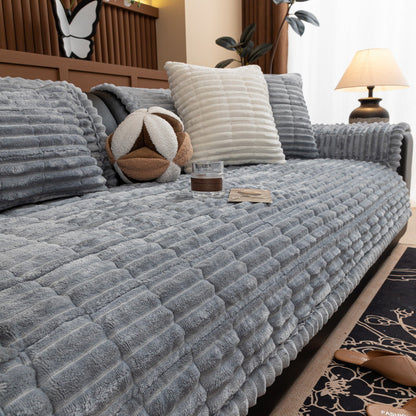 Non-Slip Chenille Sofa Cover — Quilted Seat Protector